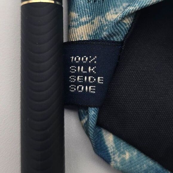 VTG Polo by Ralph Lauren Men's Blue Nautical Silk Tie 3.5x60 – Made in Germany - Picture 6 of 9